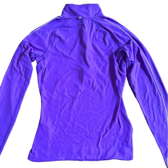 PURPLE NIKE DRI FIT QUARTER ZIP LONG SLEEVE TOP SIZE XS - Picture 4 of 6